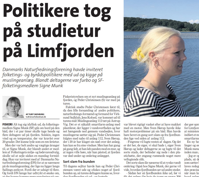 DN Morsø var medarrangør af et presseevent på Limfjorden 2021